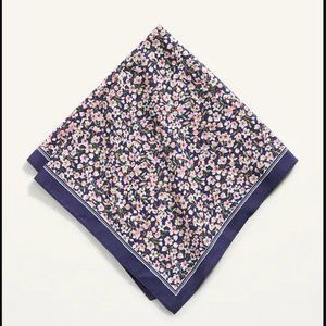 NWT Printed Poplin Floral Neckerchief